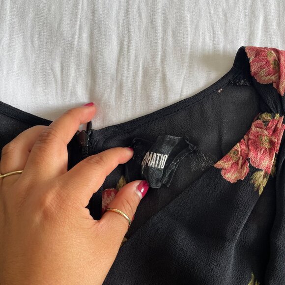 Reformation Bay Mini Dress in the Lorraine Rose Print (sz 8) - Picture 6 of 11